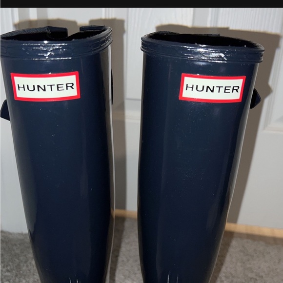Blue hunter boots size 7 - Picture 5 of 8
